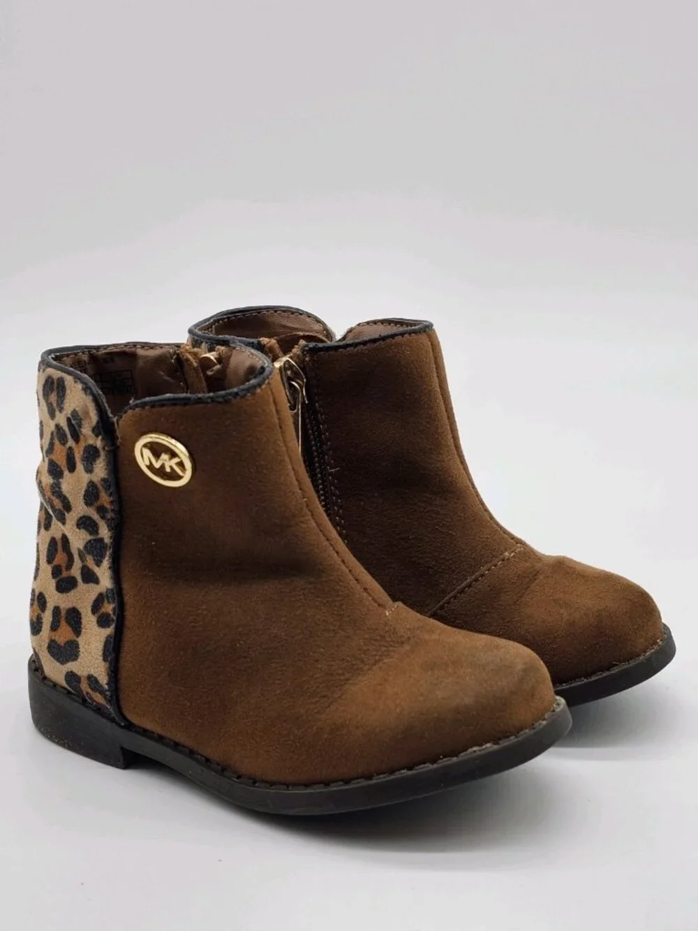 Michael Michael Kors Baby Girls Boots Size 6 Brown Leopard Cowgirl Western Shoes